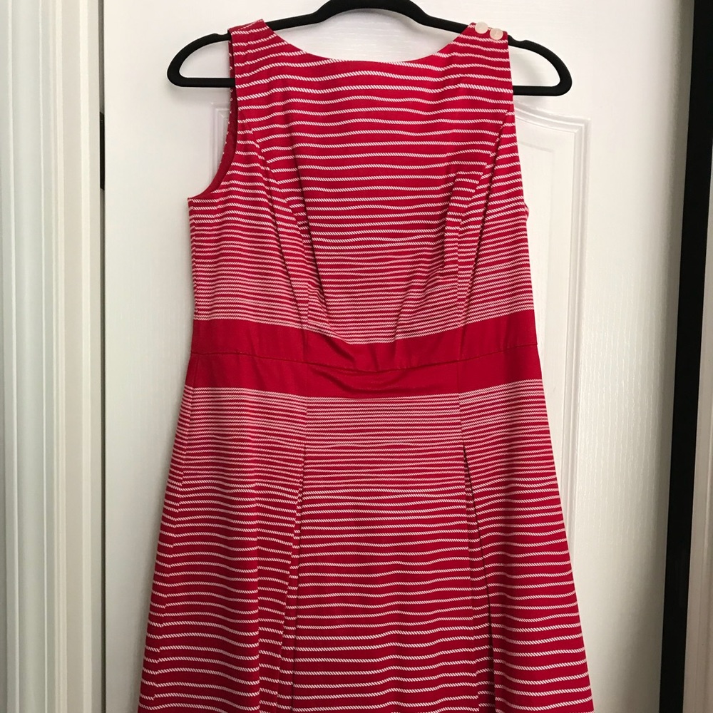 Women’s red & white dress
